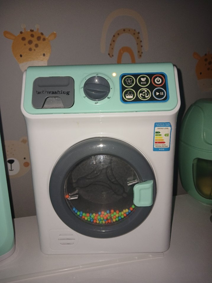 Renkli Bebek bulaşık makinesi ve Çamaşır Makinesi - Görsel 4