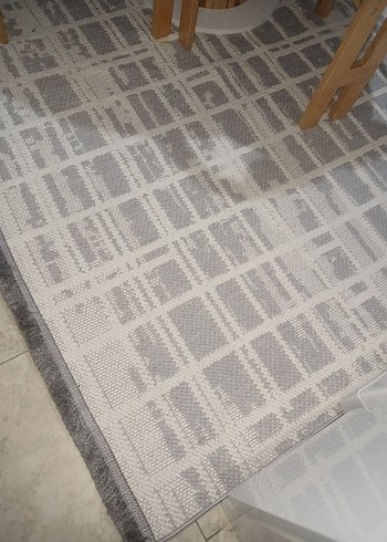 Gri Ekoseli Modern Halı - Görsel 3