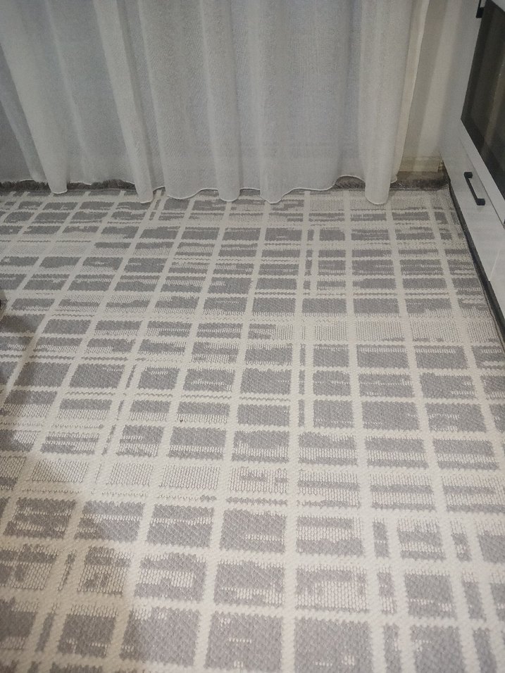 Gri Ekoseli Modern Halı - Görsel 2