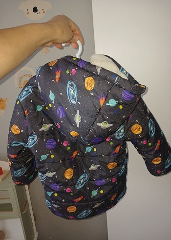 Kızak Desenli Kürklü Erkek Çocuk Mont - Görsel 2