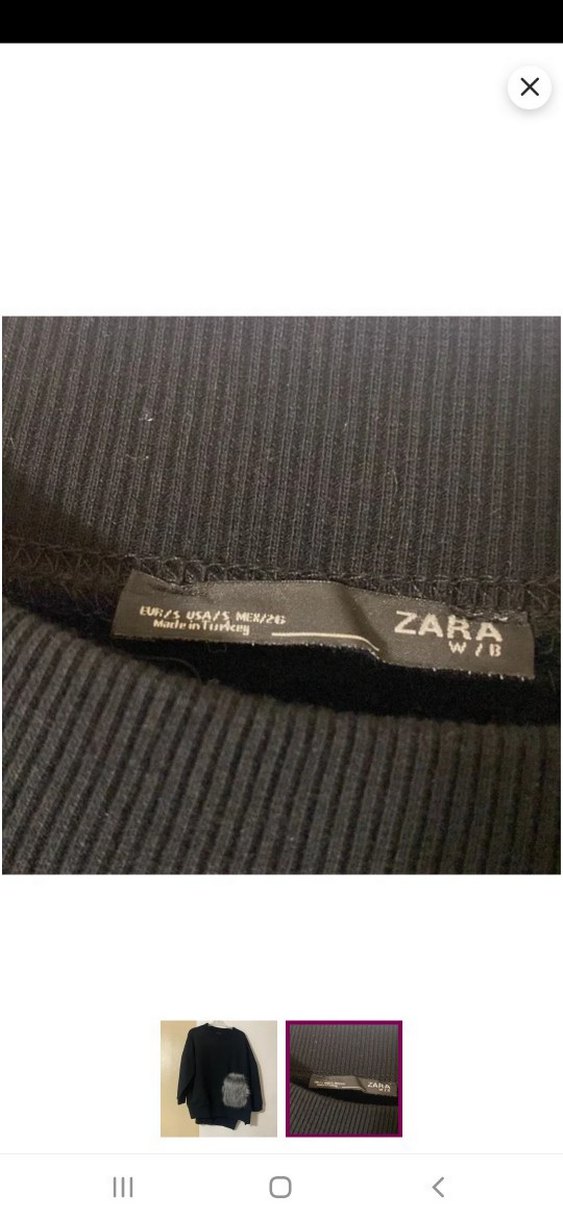 Kürk Detaylı Kadın Koyu Gri Sweatshirt - Görsel 2