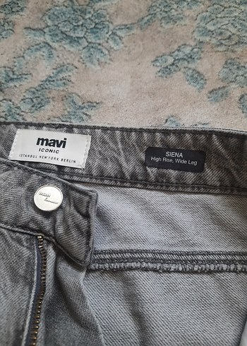 Gri Bol Kesim Kadın Kot Pantolon - Görsel 5