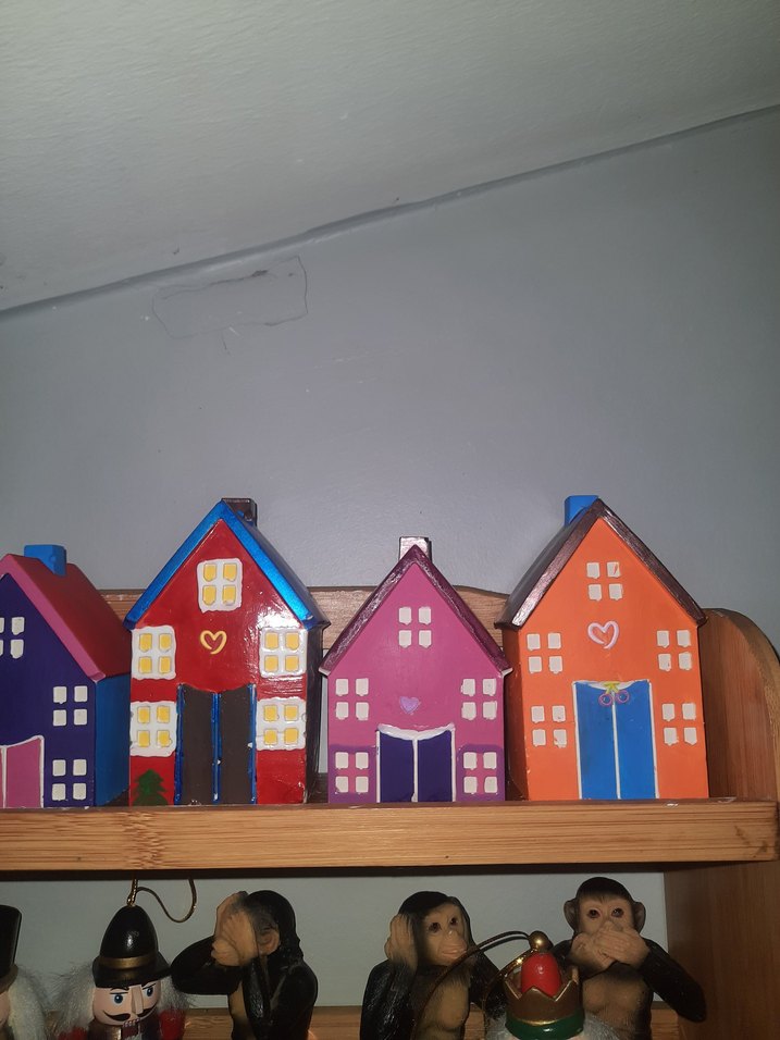 dekoratif alçı ev - Görsel 3