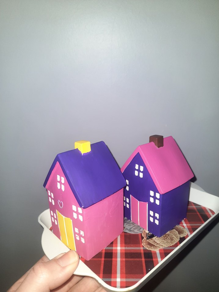 dekoratif alçı ev - Görsel 2