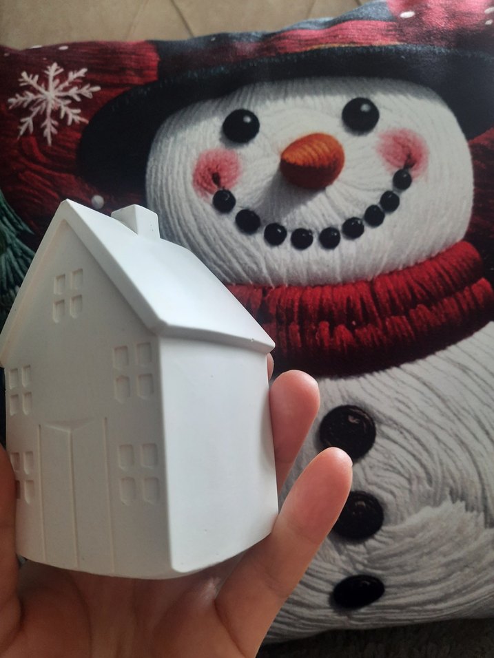 Beyaz Minyatür Ev Figürü - Görsel 2