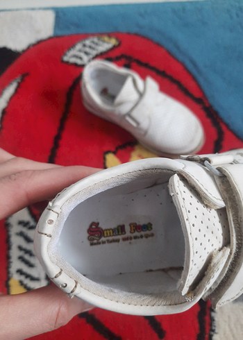 Beyaz Cırt Cırtlı Erkek Çocuk Terlik - Görsel 2