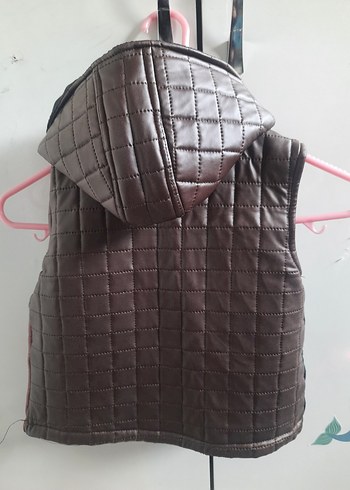 Erkek Çocuk Deri Biker Yelek - Görsel 2