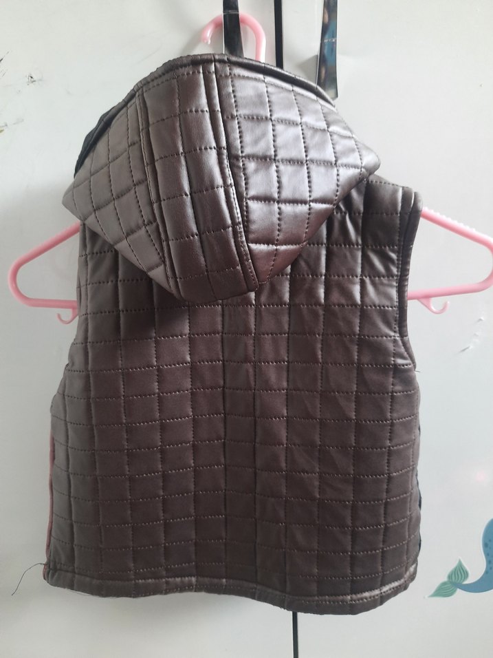 Erkek Çocuk Deri Biker Yelek - Görsel 2