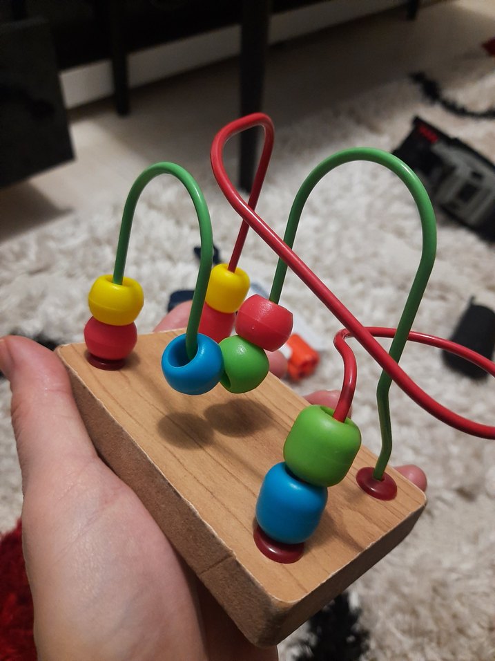 Renkli Ahşap Eğitici Oyuncak - Görsel 2