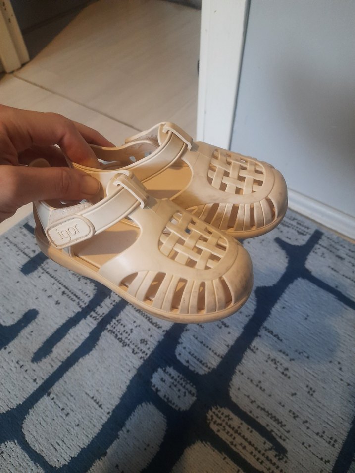 Beyaz Çocuk Kauçuk Sandalet - Görsel 3