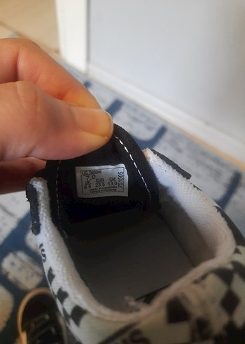 Erkek Çocuk Siyah Beyaz Cırt Cırtlı Spor Ayakkabı - Görsel 6