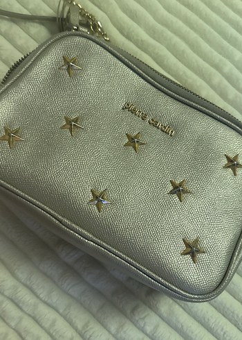 Bej Deri Zincir Detaylı Pierre Cardin Kadın Çanta - Görsel 5