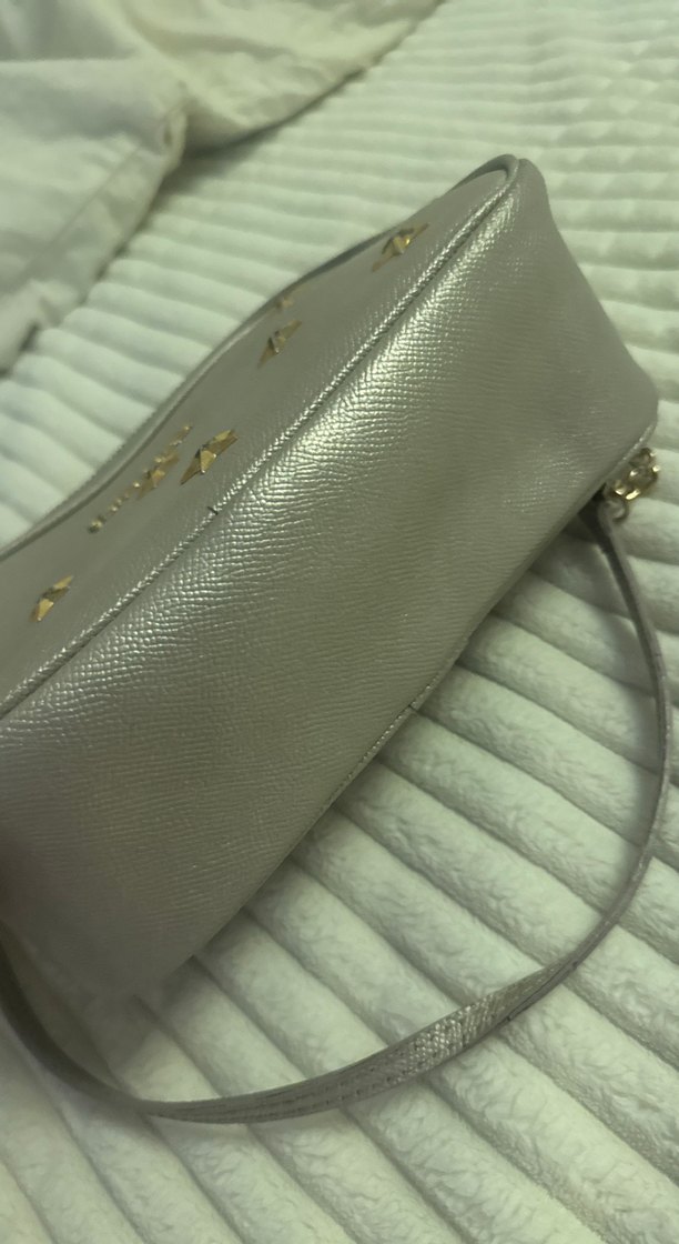 Bej Deri Zincir Detaylı Pierre Cardin Kadın Çanta - Görsel 4