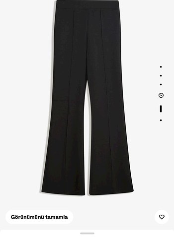 Bershka Siyah Spor Kumaş Pantolon - Görsel 4