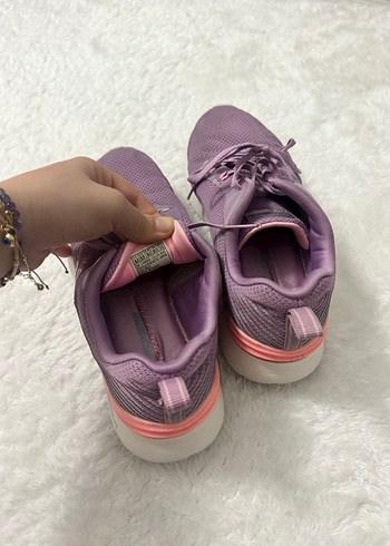 Mor Elastik Detaylı Kadın Spor Ayakkabı - Görsel 2