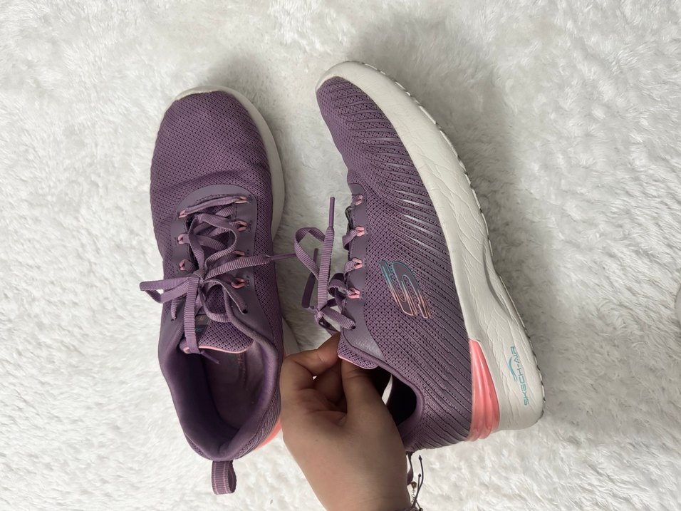 Mor Elastik Detaylı Kadın Spor Ayakkabı - Görsel 4