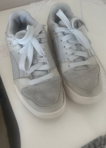 Beyaz Bağcıklı Kadın Spor Ayakkabı - Görsel 2