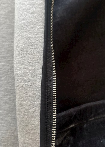 Gri Süet Fermuarlı Kadın Ceket - Görsel 5