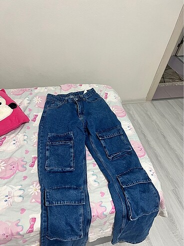 Kargo pantolon mom jean