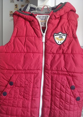 LC Waikiki Kırmızı Fermuarlı Erkek Çocuk Yelek