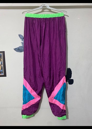 Renkli Mor Rahat Kadın Kumaş Pantolon - Görsel 7