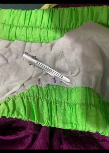 Renkli Mor Rahat Kadın Kumaş Pantolon - Görsel 6