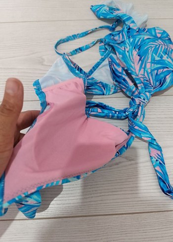 Penti Mavi Renkli Mini Fırfırlı Bohem Bikini