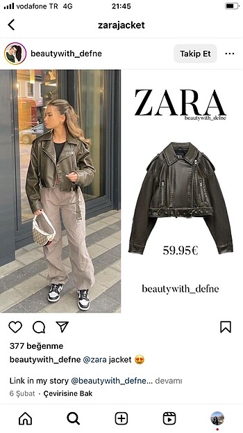 Zara ceket