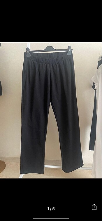 M beden siyah kadın pijama eşofman beli lastikli