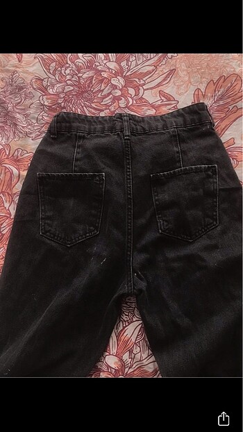 36 Beden siyah Renk Mom jeans