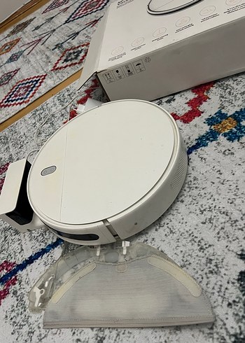 Beyaz Robot Süpürge Temizlik Cihazı - Görsel 2