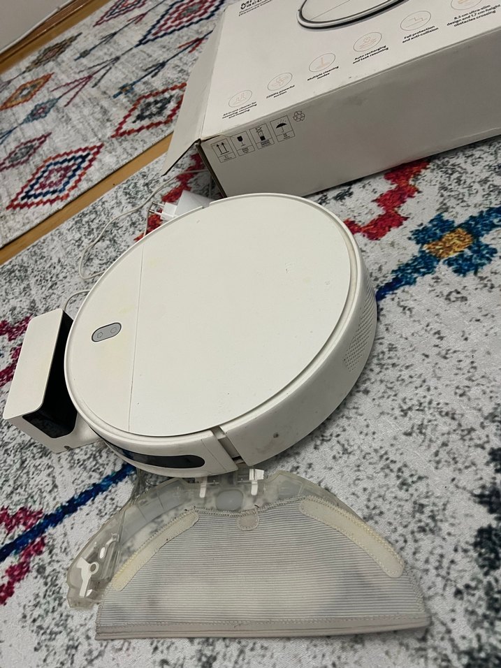 Beyaz Robot Süpürge Temizlik Cihazı - Görsel 2