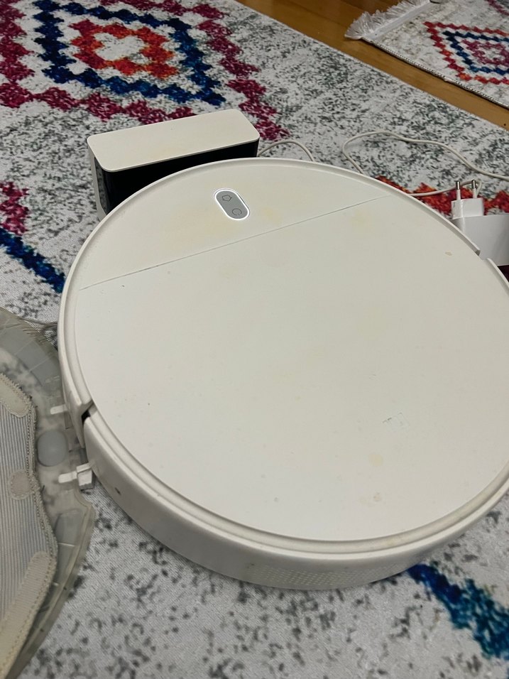 Beyaz Robot Süpürge Temizlik Cihazı - Görsel 3