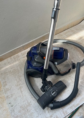 Kompakt Koyu Mavi Elektrikli Süpürge - Görsel 2