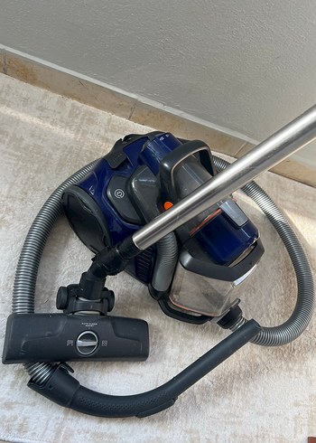 Kompakt Koyu Mavi Elektrikli Süpürge - Görsel 3