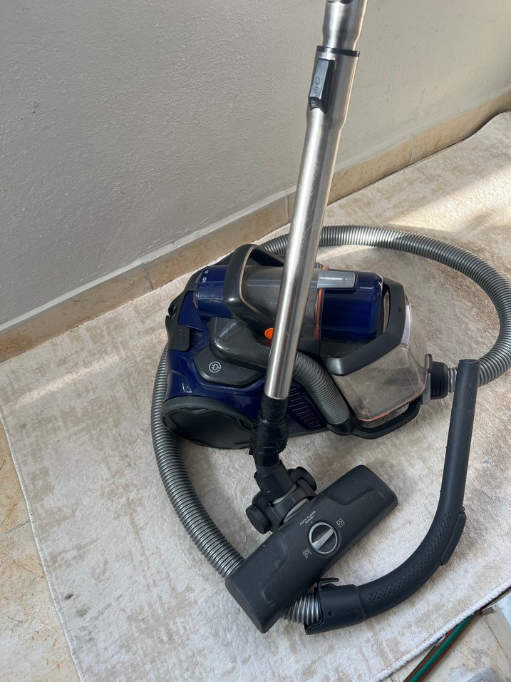 Kompakt Koyu Mavi Elektrikli Süpürge - Görsel 2