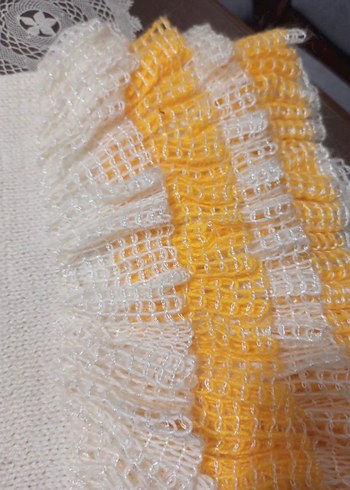 Kız Çocuk Renkli Nakışlı Örgü Etek - Görsel 4