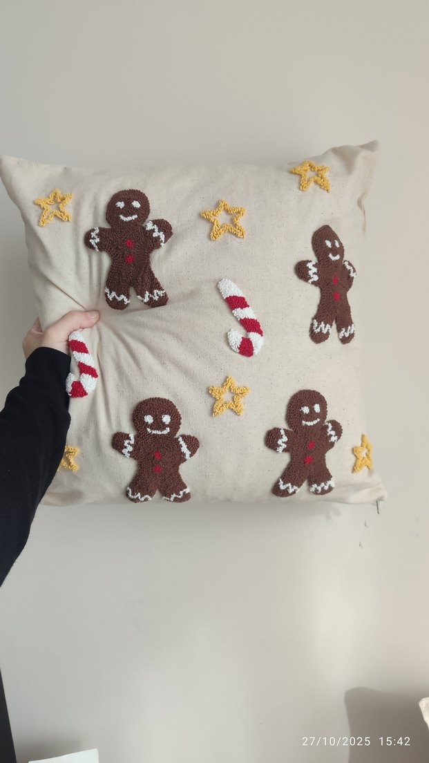 Yılbaşı temalı kırlent Kılıfı - Görsel 3