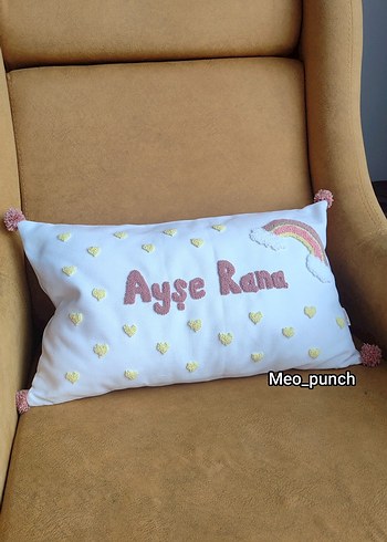 Punch işleme çocuk yastık kılıfı - Görsel 2