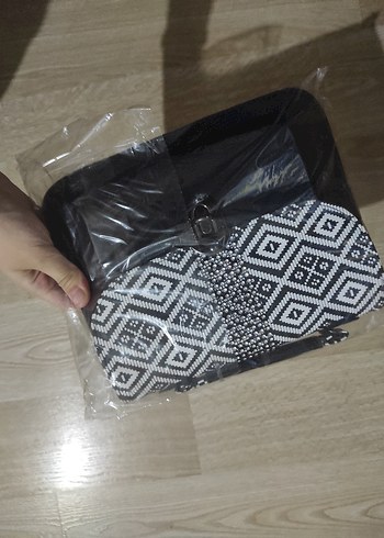 Beden siyah Renk Siyah Baskılı Kadın Çanta