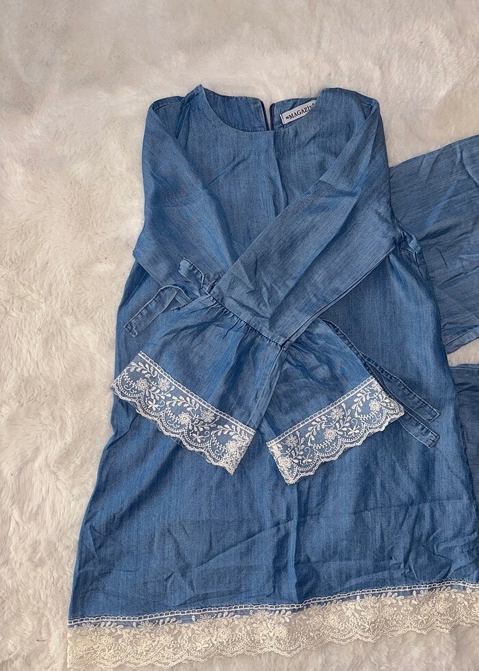 İnce kot takım 38 beden - Görsel 2