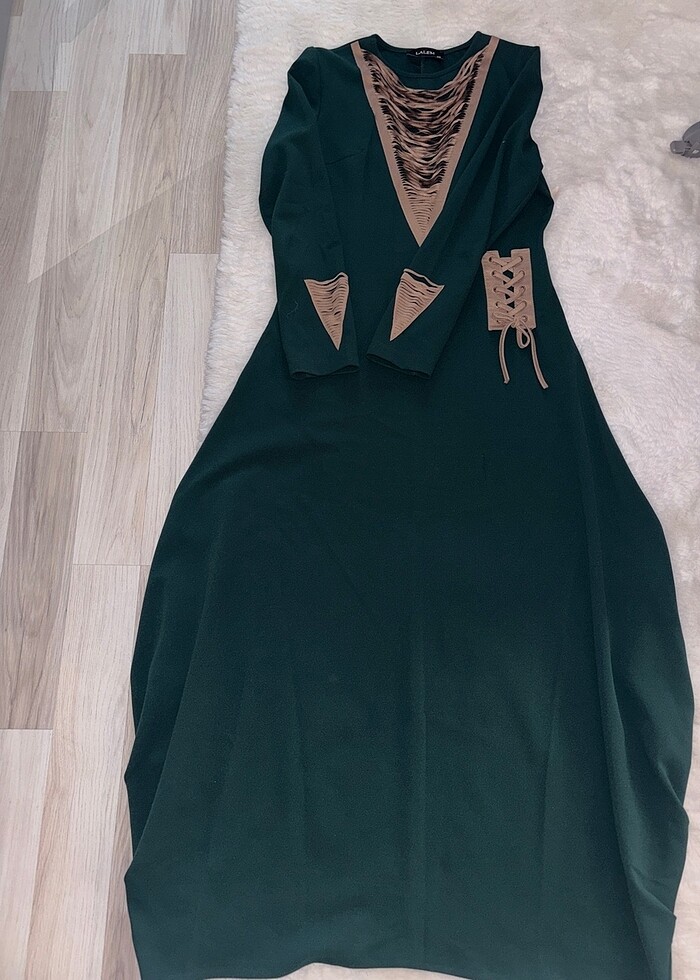 uzun balon etek  elbise - Görsel 4