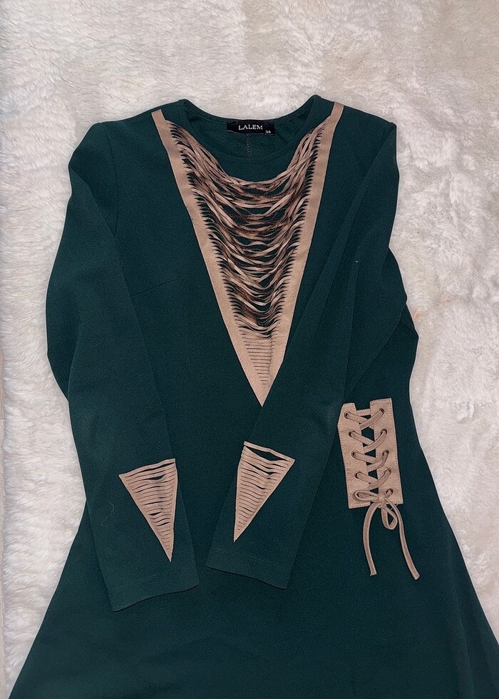 uzun balon etek  elbise - Görsel 3