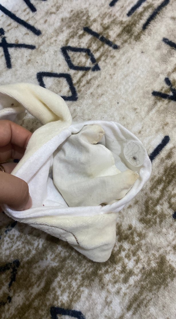 Nakışlı Beyaz Bebek Uyku Bandı - Görsel 4