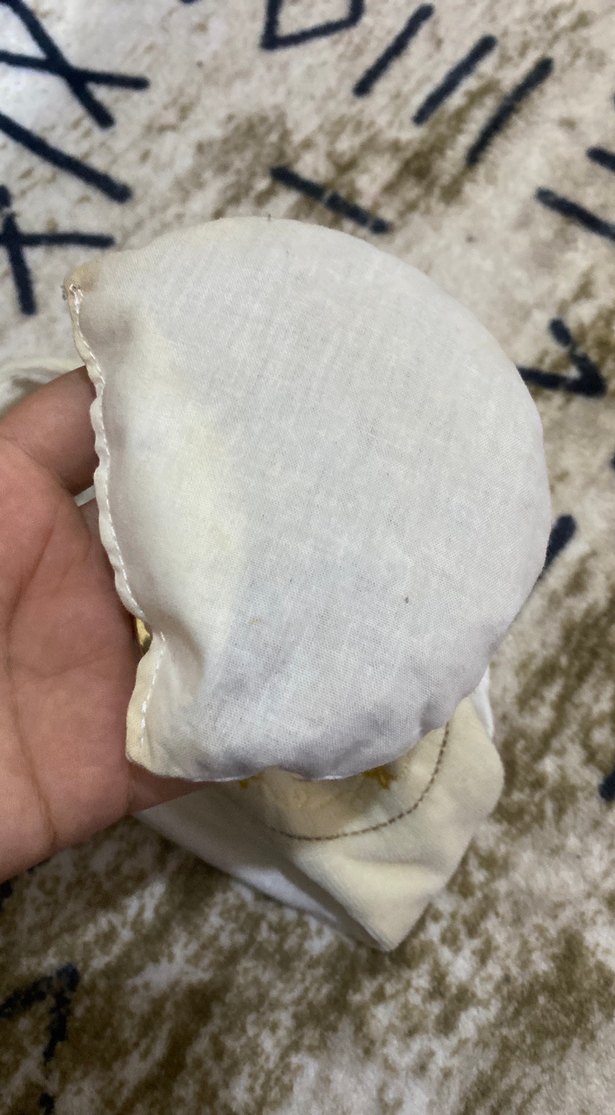 Nakışlı Beyaz Bebek Uyku Bandı - Görsel 5