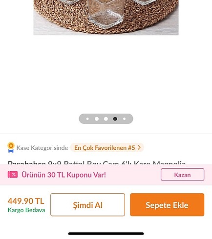 Paşabahçe Sunumluk kase