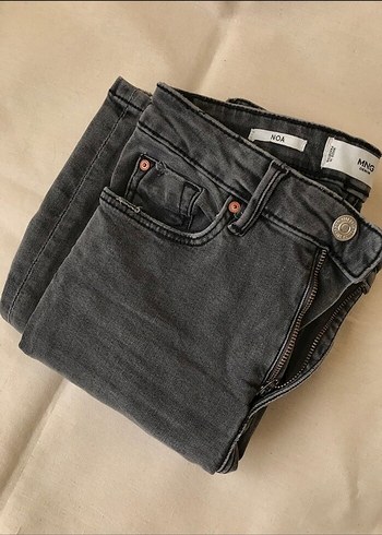 xs Beden Mango Gri Kadın Denim Pantolon