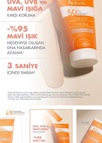 Avene Cleanance Tonlu Güneş Koruyucu SPF 50 - Görsel 5