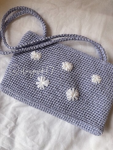 Papatyalı çanta - Görsel 2