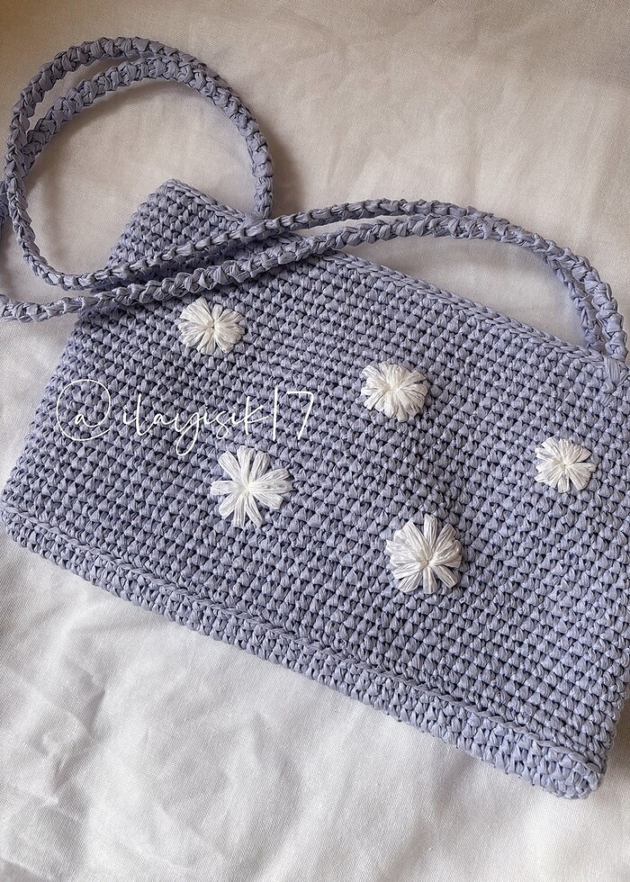 Papatyalı çanta - Görsel 2